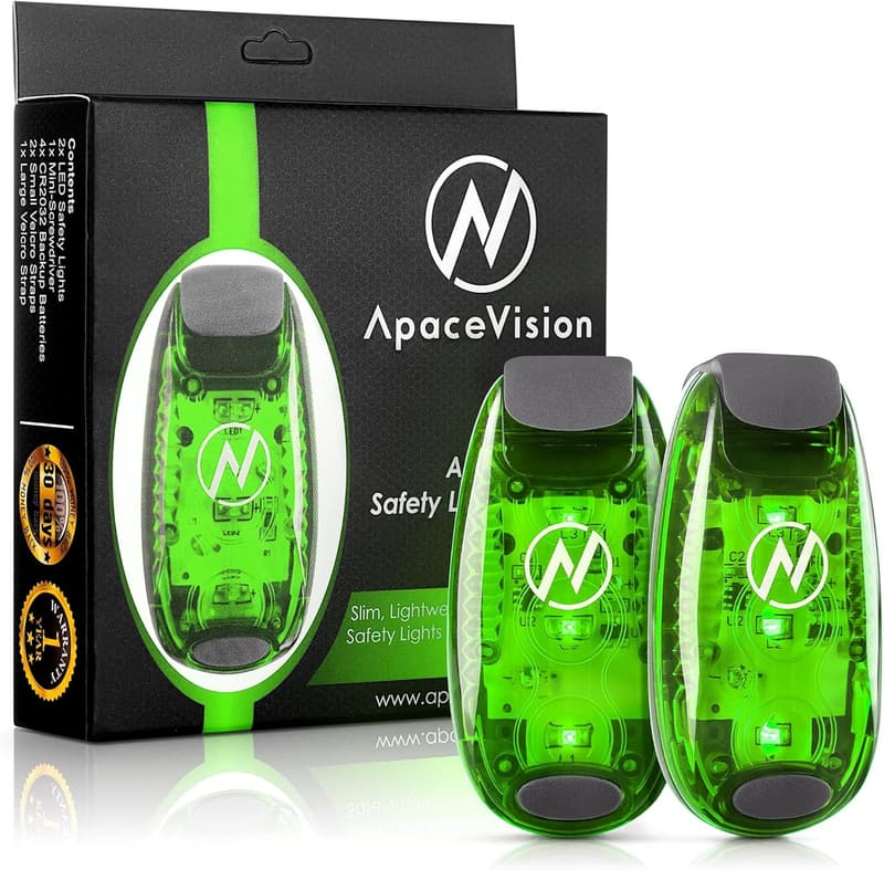 High Visibility LED Clip-On Safety Lights (2 Pack)