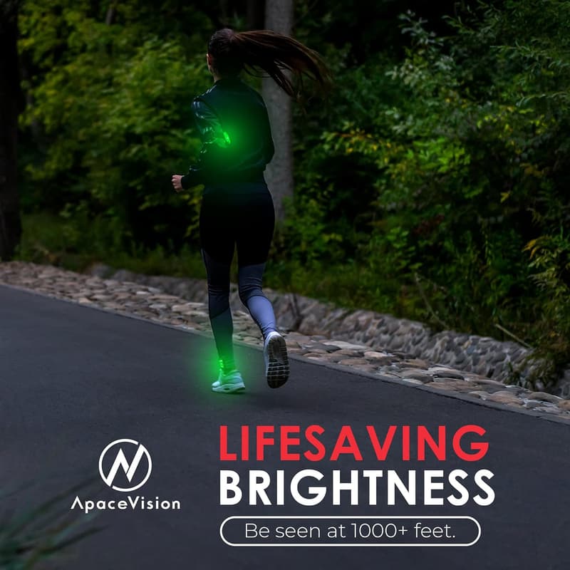 High Visibility LED Clip-On Safety Lights (2 Pack)