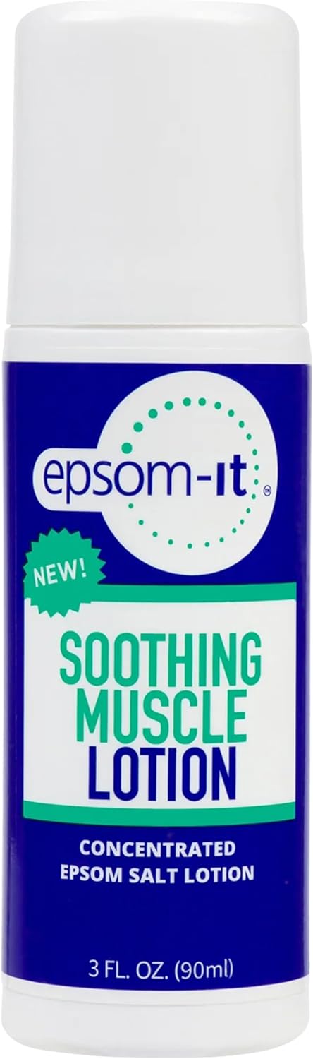 Soothing Muscle Lotion with Arnica - 3oz Roll-On Epsom Cream