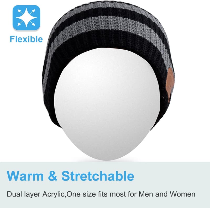 Bluetooth Beanie Hat with Headphones for Outdoor Sports