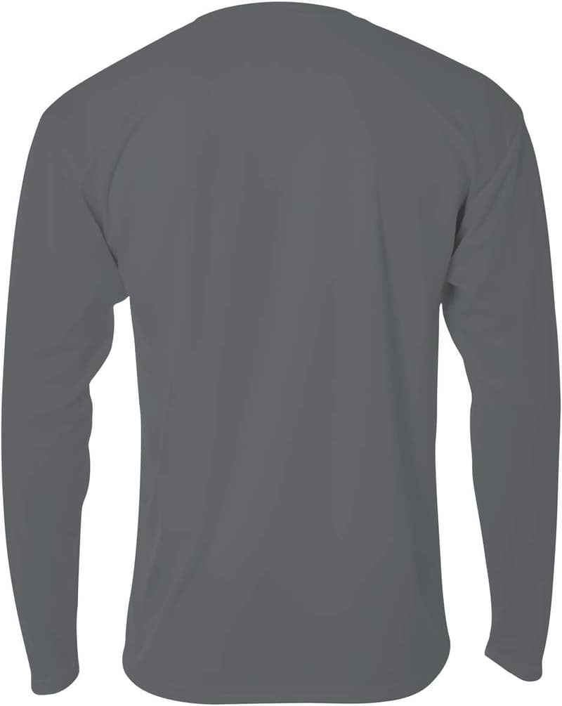 Men's Long Sleeve Birds-Eye Mesh Crew Shirt