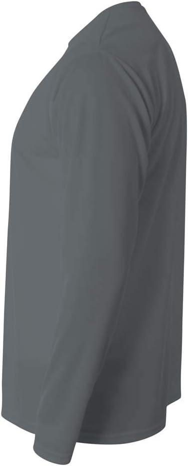 Men's Long Sleeve Birds-Eye Mesh Crew Shirt