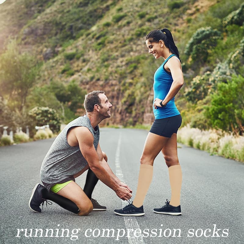 Copper Compression Socks - 3 Pack for Men & Women, Ideal for Medical & Athletic Use