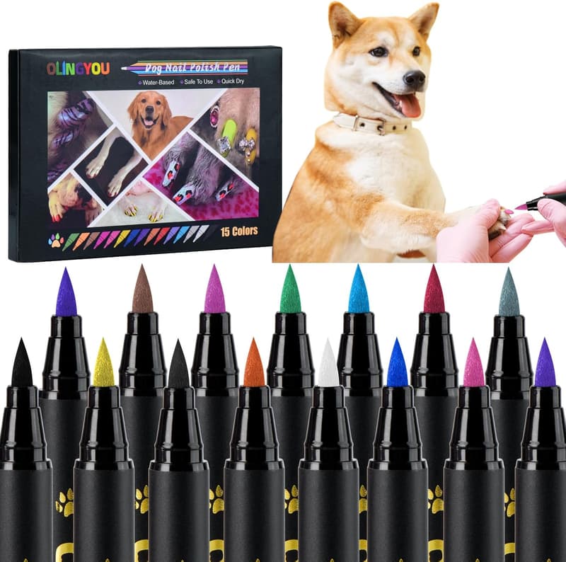 Dog Nail Polish Set for Quick Drying, Non-Toxic Fun