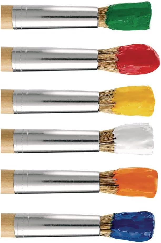 Washable Non-Toxic Tempera Paint Set for Kids - 6 Vibrant Colors
