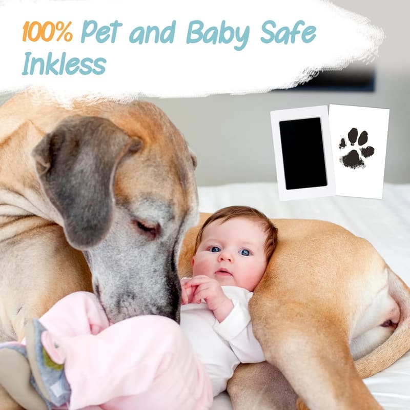 Pet Paw Print Kit - Inkless, Clean Touch Keepsake for Family