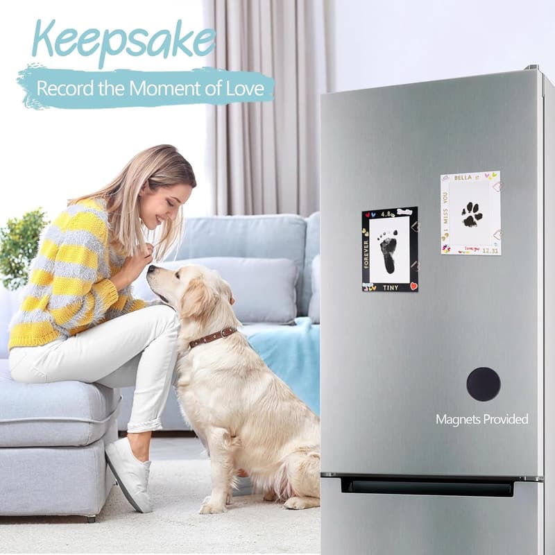 Pet Paw Print Kit - Inkless, Clean Touch Keepsake for Family