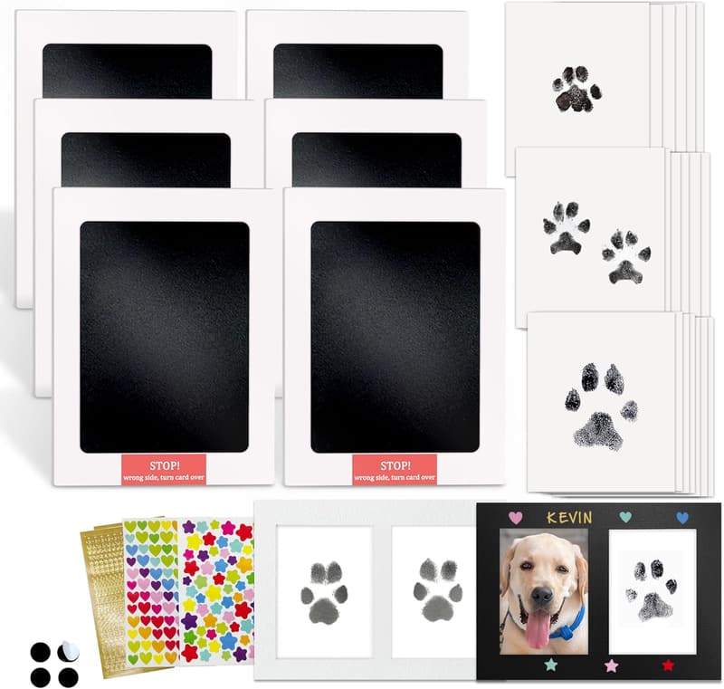 Pet Paw Print Impression Kit - Mess-Free & Pet Safe Keepsake