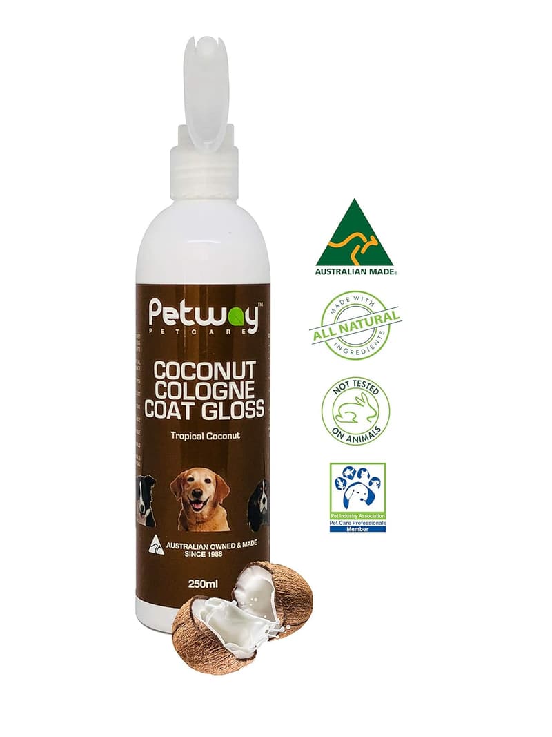 Coconut Dog Cologne Spray - Natural Deodorizing Grooming Spray, 250ml