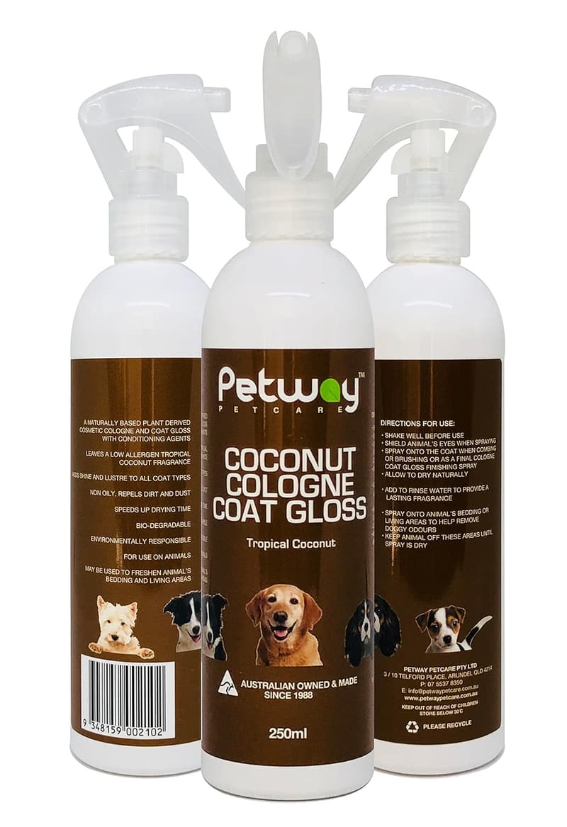 Coconut Dog Cologne Spray - Natural Deodorizing Grooming Spray, 250ml