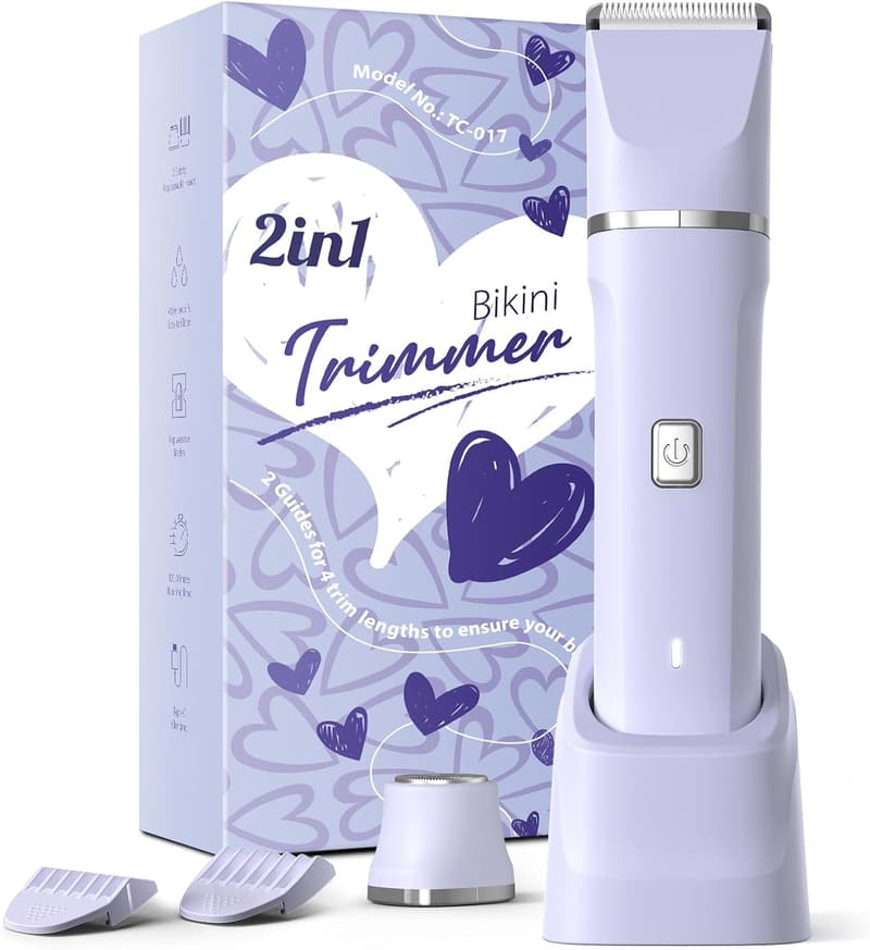 Women's Wet/Dry Electric Razor with Replaceable Blade Heads