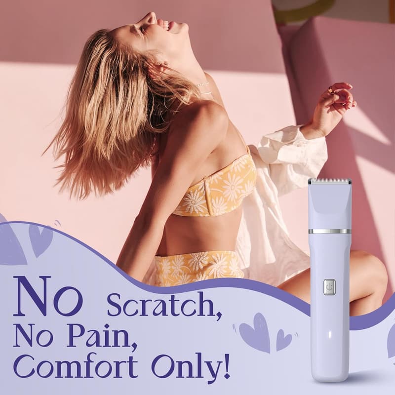 Women's Wet/Dry Electric Razor with Replaceable Blade Heads