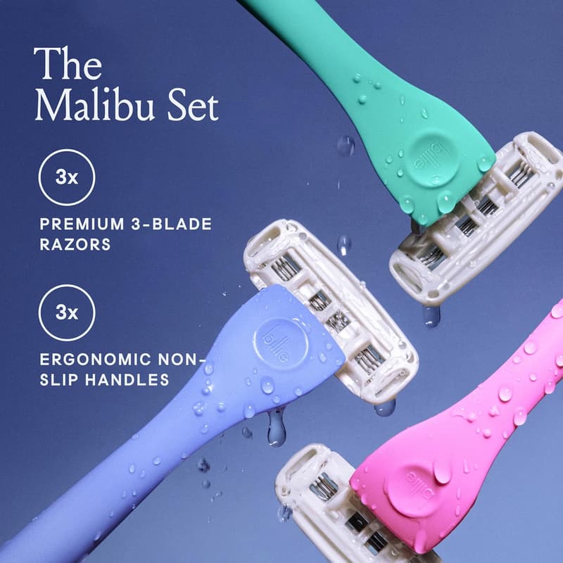 Malibu Set of Billie Disposable Razors for Women