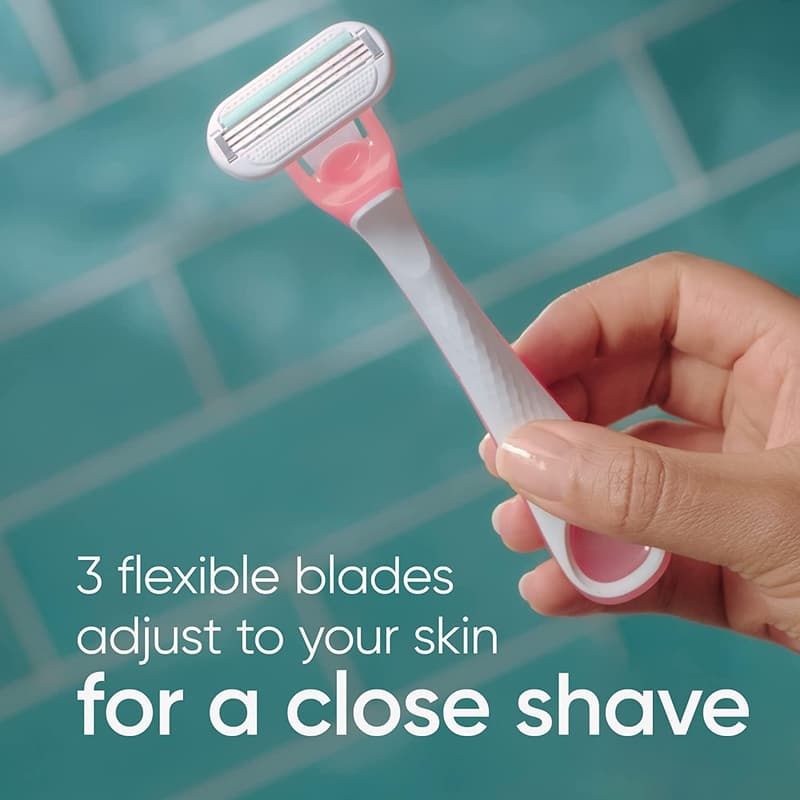 Gillette Venus Sensitive Razors for Women, 6 Count, Comfort Shave