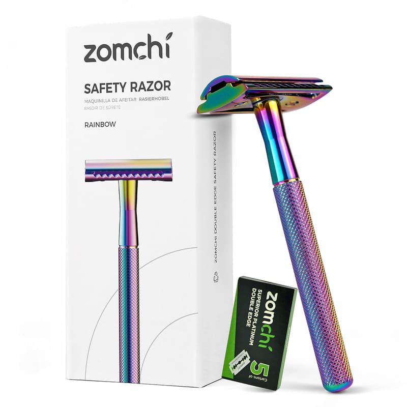 Reusable Double Edge Safety Razor for Women & Men – Rainbow