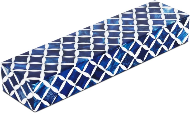 Handmade Blue Star Pattern Keepsake Organizer Box
