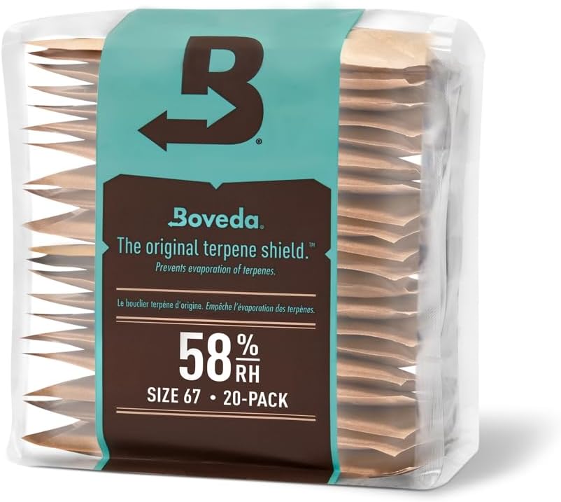 Boveda 58% Humidity Control Packs - 20 Count Hydration Packets