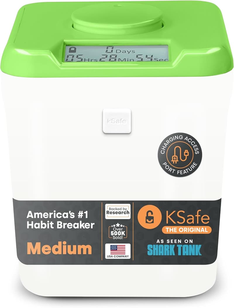 Timed Locking Container for Cell Phones and Snacks - Medium