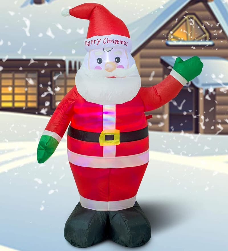Christmas Inflatable Santa Claus Decoration - 4ft Lighted Yard Decor