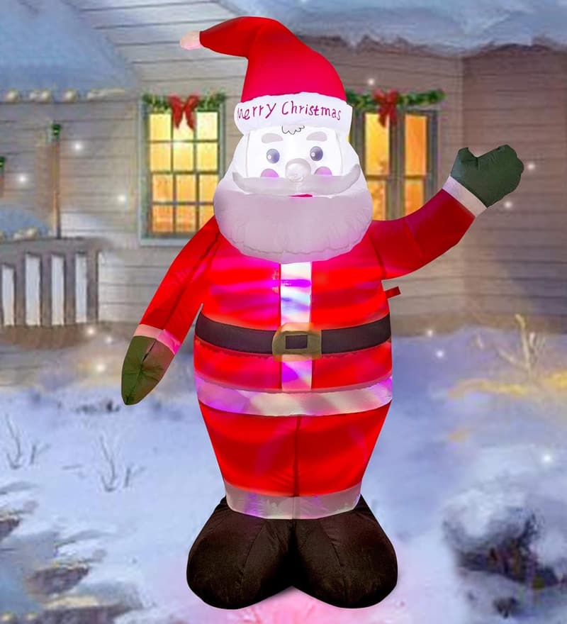 Christmas Inflatable Santa Claus Decoration - 4ft Lighted Yard Decor