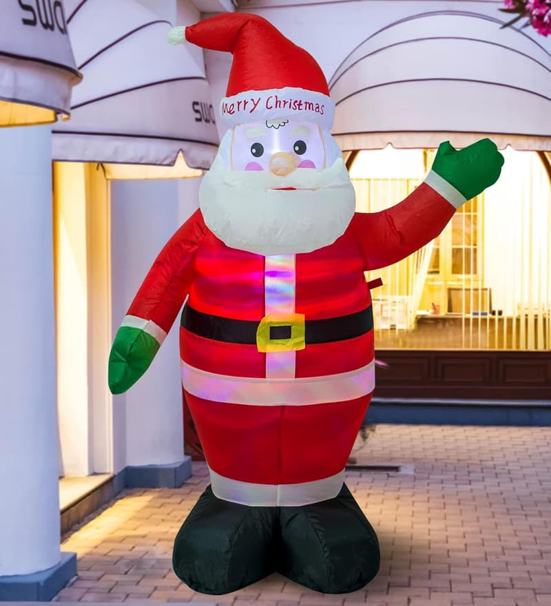 Christmas Inflatable Santa Claus Decoration - 4ft Lighted Yard Decor