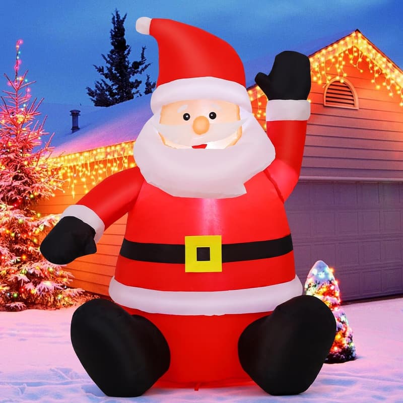 Inflatable Santa Claus Yard Decoration for Christmas