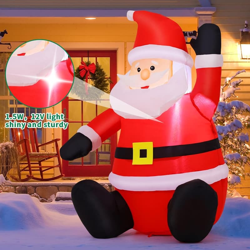 Inflatable Santa Claus Yard Decoration for Christmas