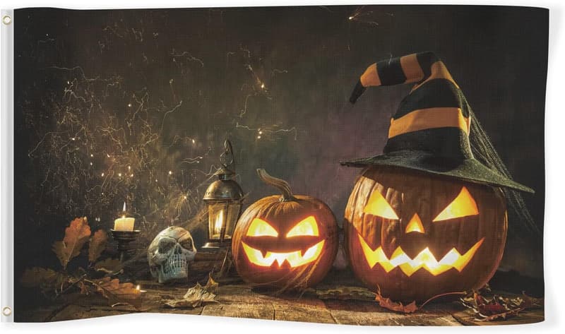 Halloween 3x5 Feet Double-Sided Banner with Brass Grommets