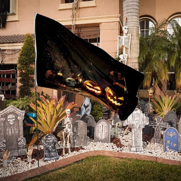 Halloween 3x5 Feet Double-Sided Banner with Brass Grommets