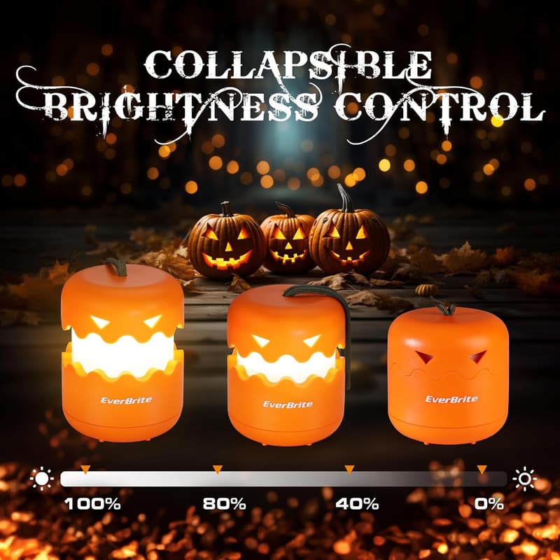 Halloween Pumpkin Lantern Set - Collapsible Jack O' Lanterns