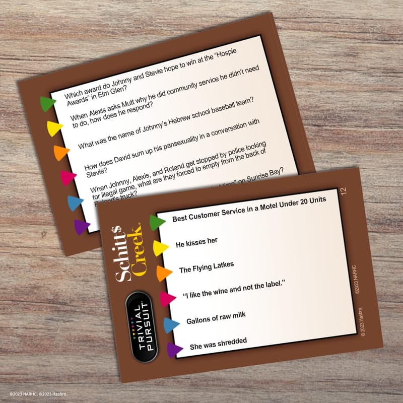 Schitt's Creek Trivial Pursuit Game – 600 Trivia Questions