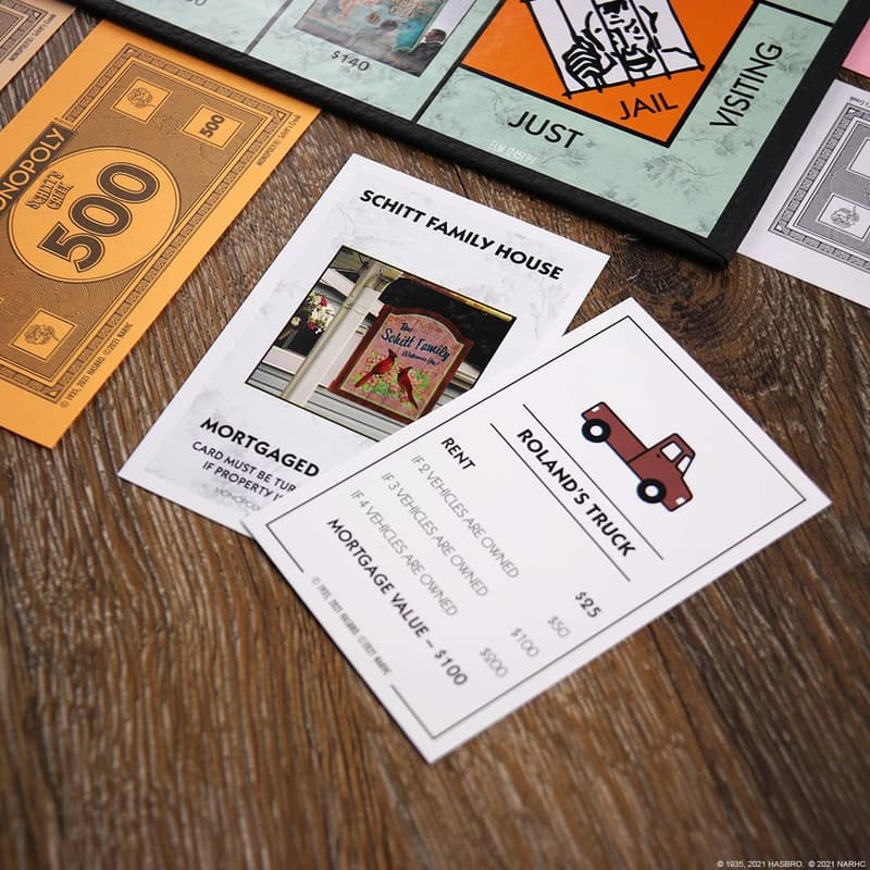 Schitt's Creek Monopoly Game with Collectible Tokens