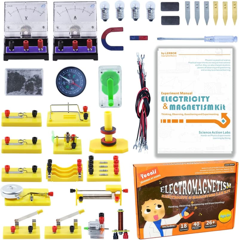 Electricity & Magnetism STEM Kit for Kids Age 8-16