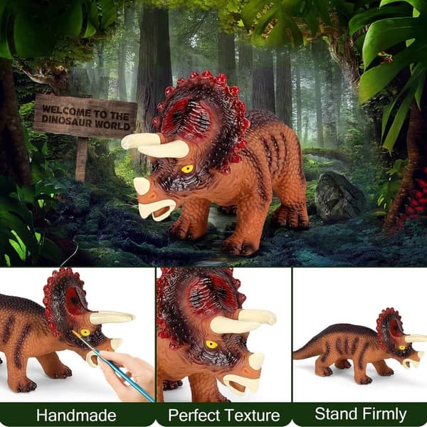 Giant Dinosaur Toys Set for Boys - Realistic 7-Piece Gift