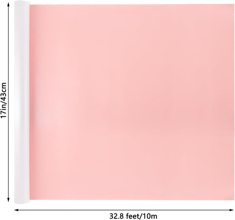 Double-Sided Off White & Pink Gift Wrapping Paper (17