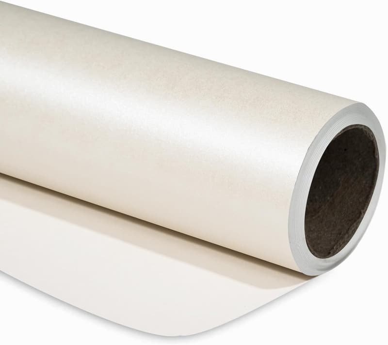 Off White Matte Wrapping Paper - Pearly Finish for Weddings & Gifts