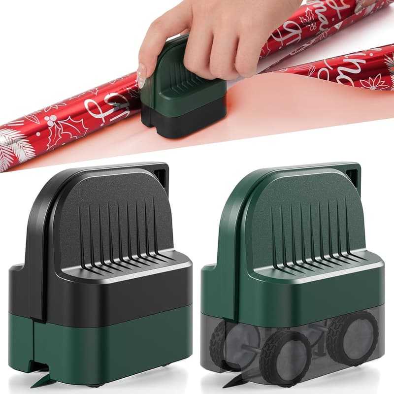 Birthday Gift Wrap Cutter with Wheels - 2-Pack, Straight Line