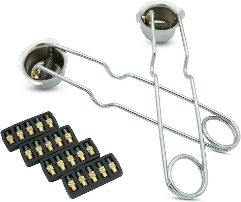 Flint Striker Spark Lighter Set with 20 Extra Replacements