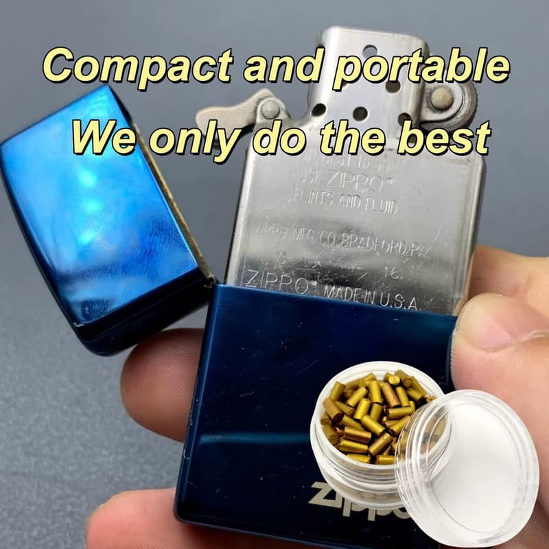 Lighter Flint Replacement Refills - 100+ Pack for Zippo & Clipper