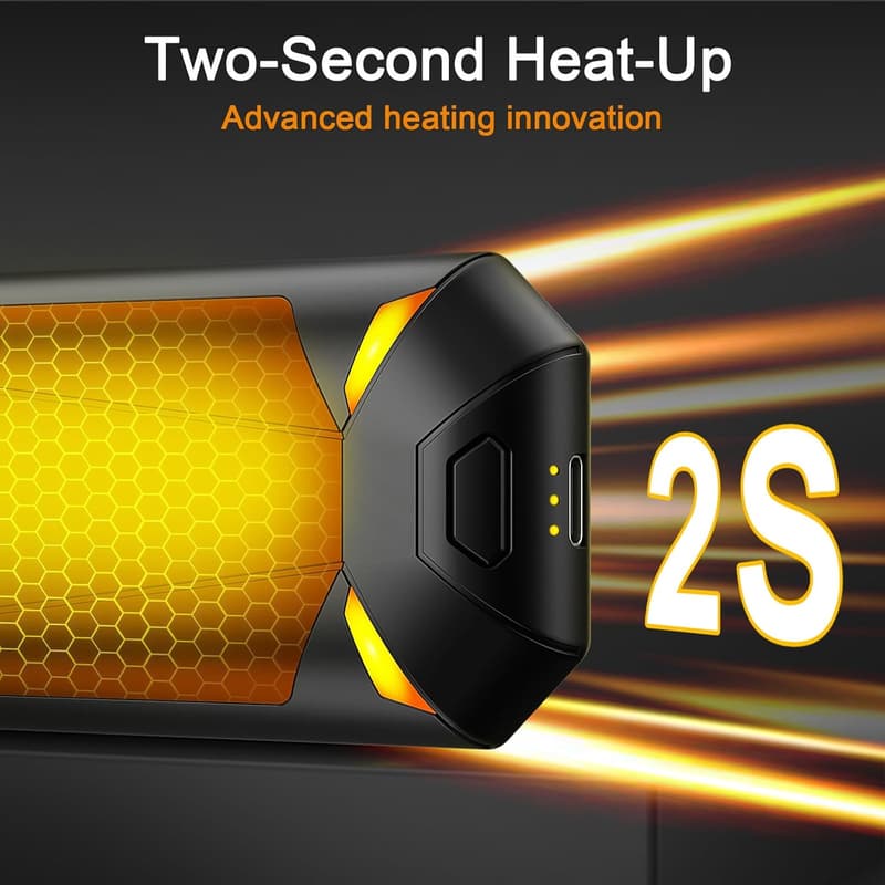 Rechargeable Hand Warmers 6000Ah - 20Hrs Warmth, 3 Modes