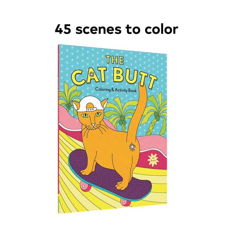 Funny Cat Butt Coloring Book for Adults