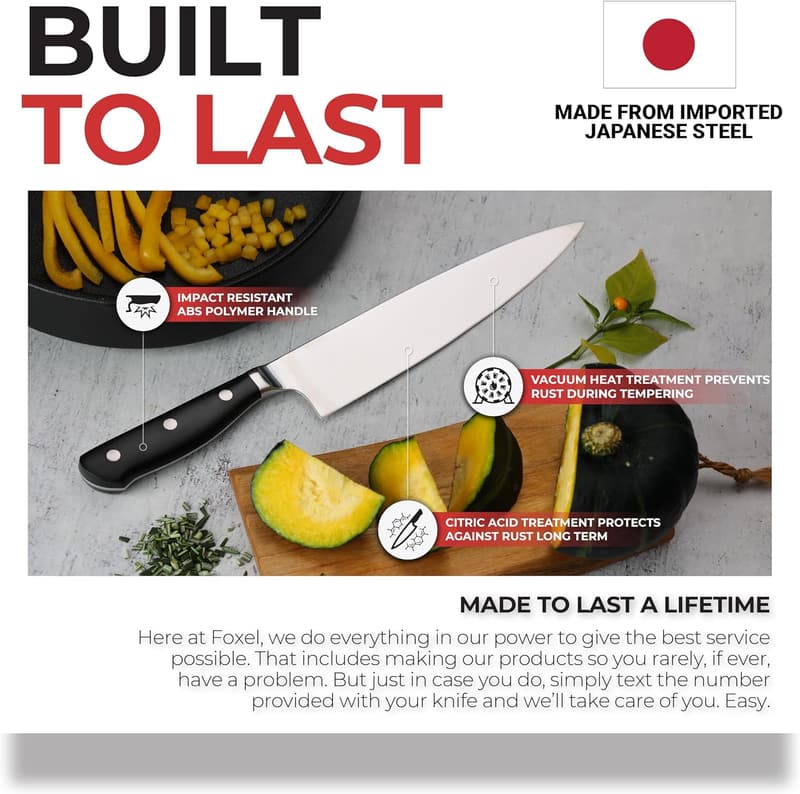 8-inch VG10 Japanese Chef Knife with Gift Box for Cooks