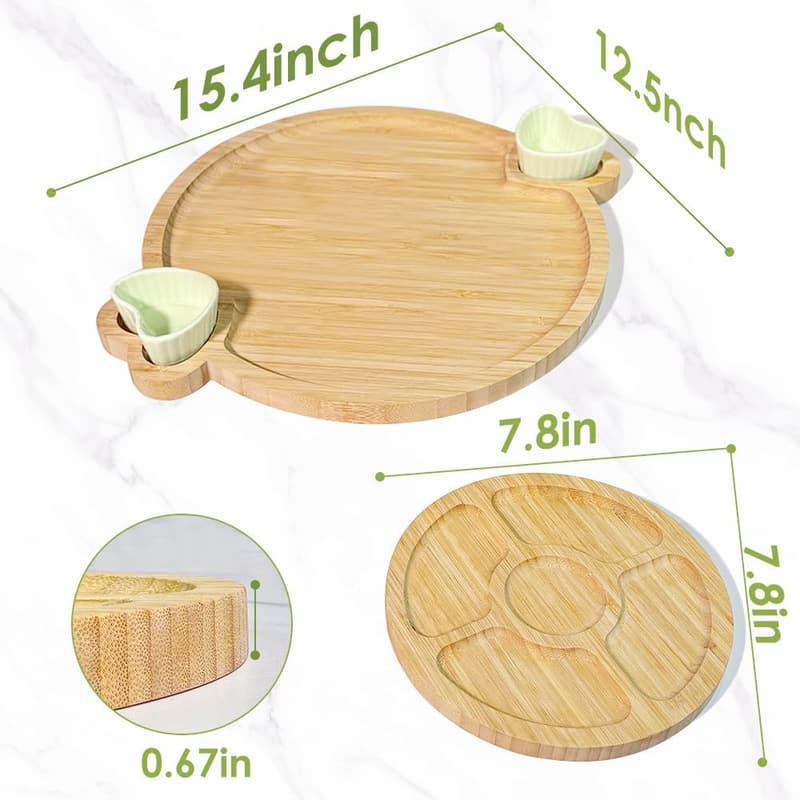Bamboo Charcuterie Board Set - Unique Mother's Day Gift