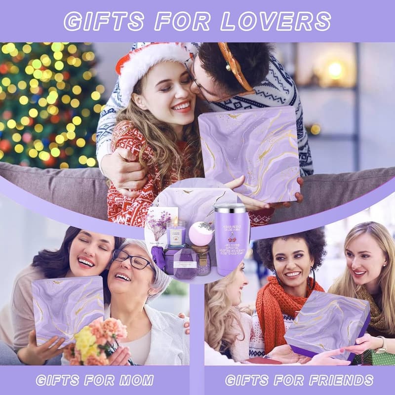 Birthday Spa Gift Basket for Female Friends & Coworkers