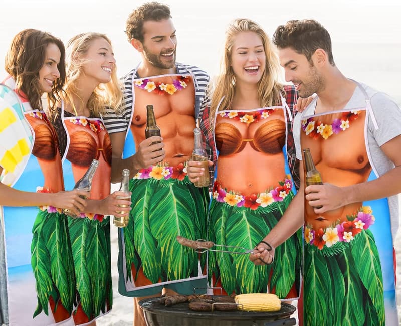 Creative Cooking Aprons for Summer Parties - 2 Pack