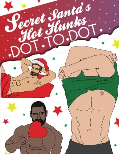 Secret Santa Dot-To-Dot Puzzle for Adults