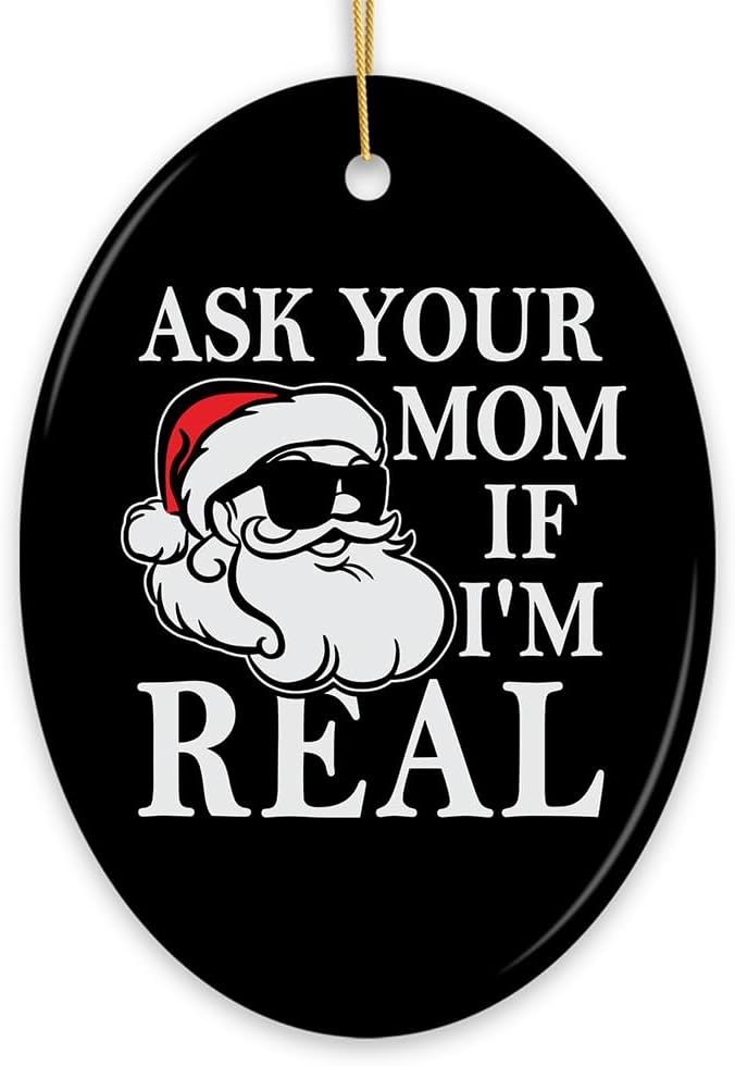 Funny Christmas Ornament for Mom – Dirty Joke Secret Santa Gift