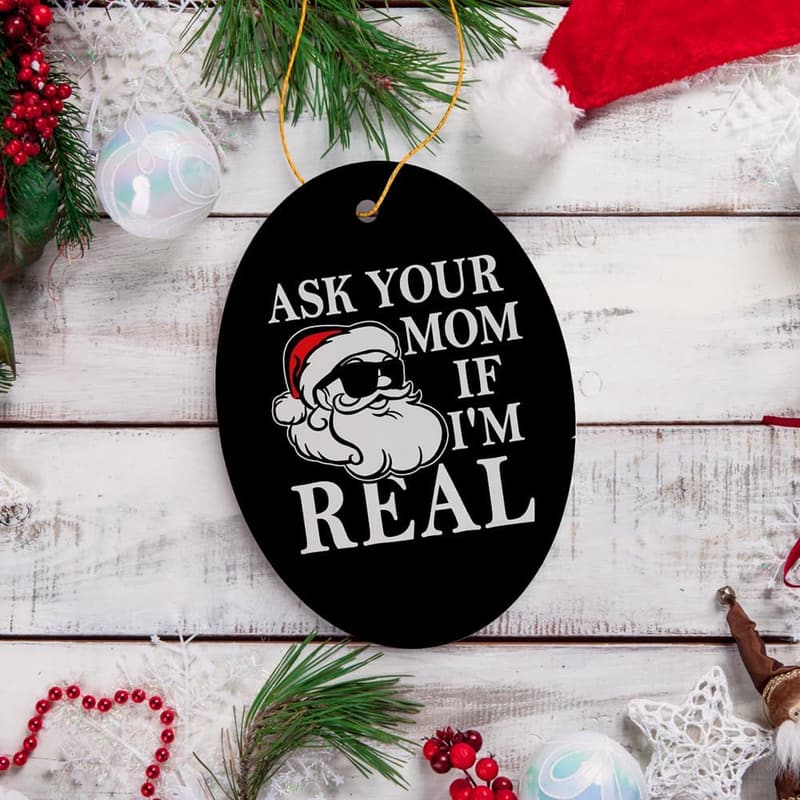 Funny Christmas Ornament for Mom – Dirty Joke Secret Santa Gift