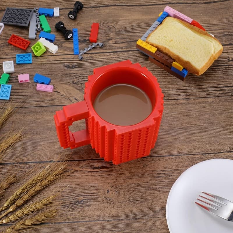 Building Block Coffee Mugs - Creative DIY Party Cups for Kids
