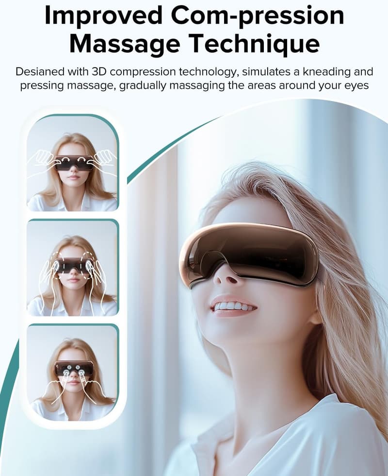 Heated Eye Massager for Migraine Relief - Perfect Gift for All